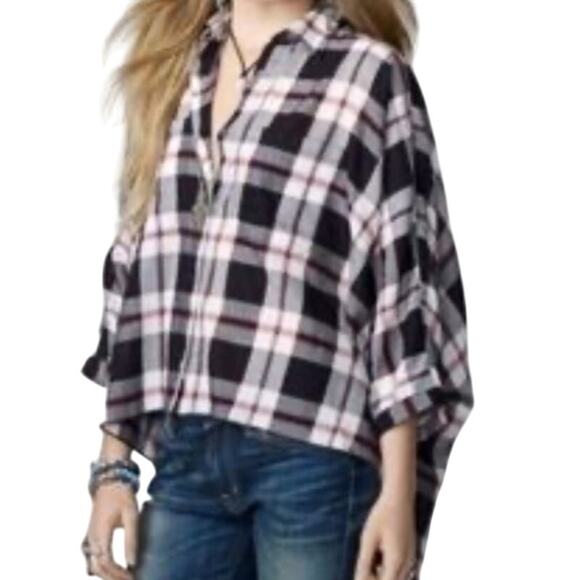 Denim & Supply Ralph Lauren Women's Plaid Relaxed Fit Button Up Shirt Size M - Picture 1 of 9